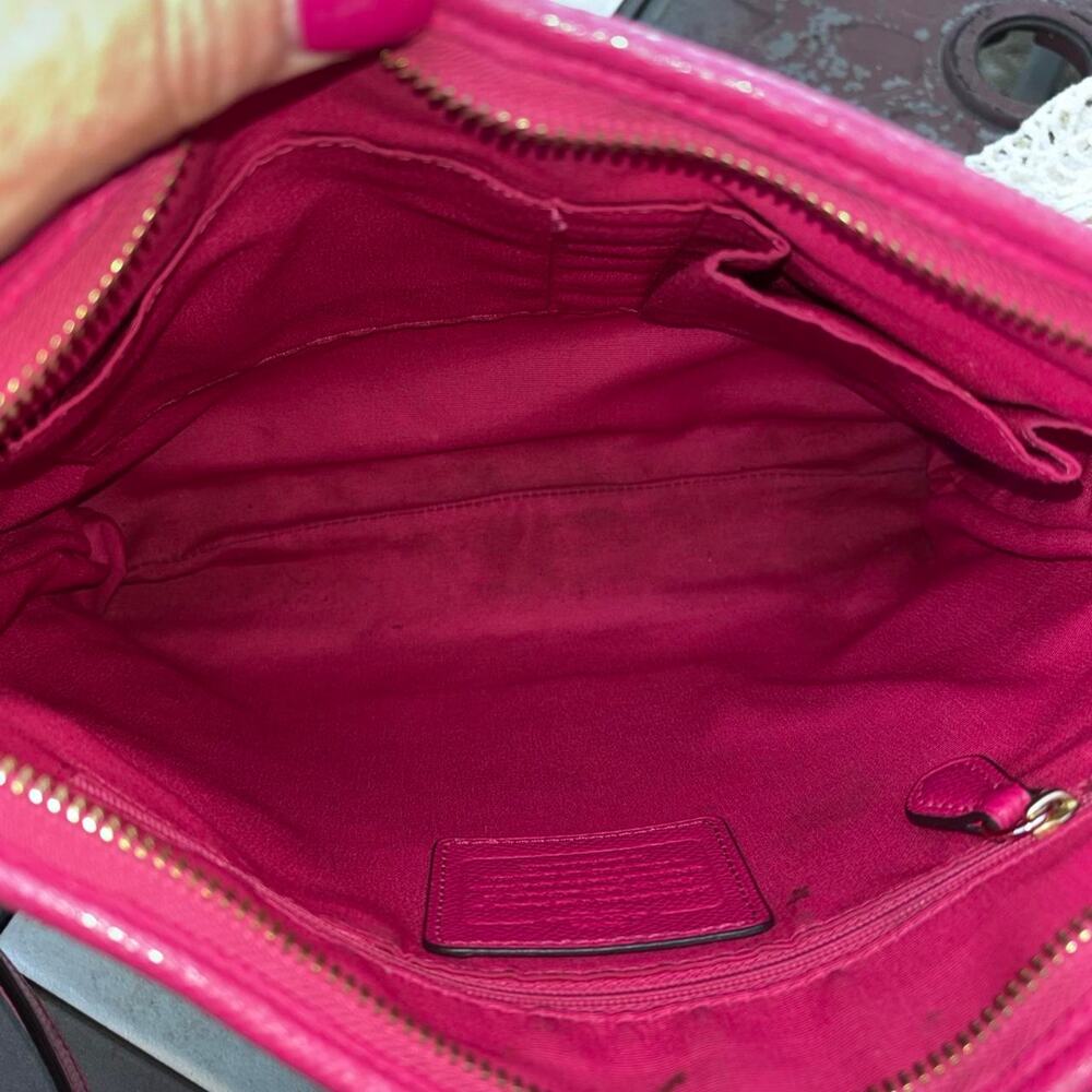Coach brown and pink crossbody - Picture 5 of 7